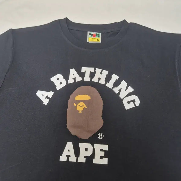 [BUNJANG] BAPE College T-Shirt Black XL / [새상품]베이프 컬리지  반팔티 블랙 XL