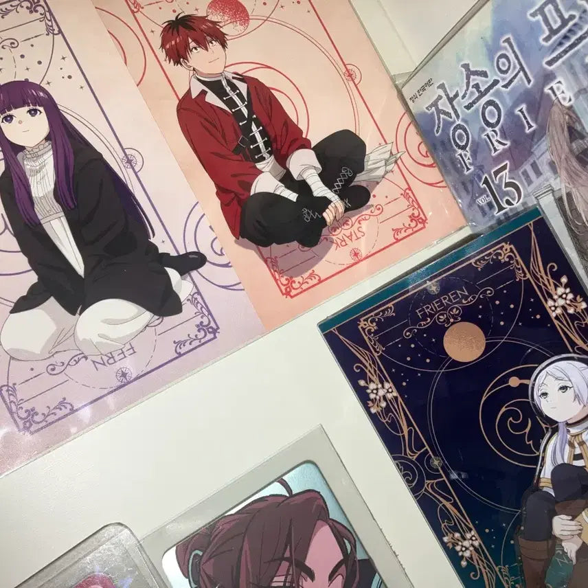 [BUNJANG] Sousou no Frieren Acrylic Stand with Fern and Stark Poster / 장송의 프리렌 아크릴 스탠드 판매합니다