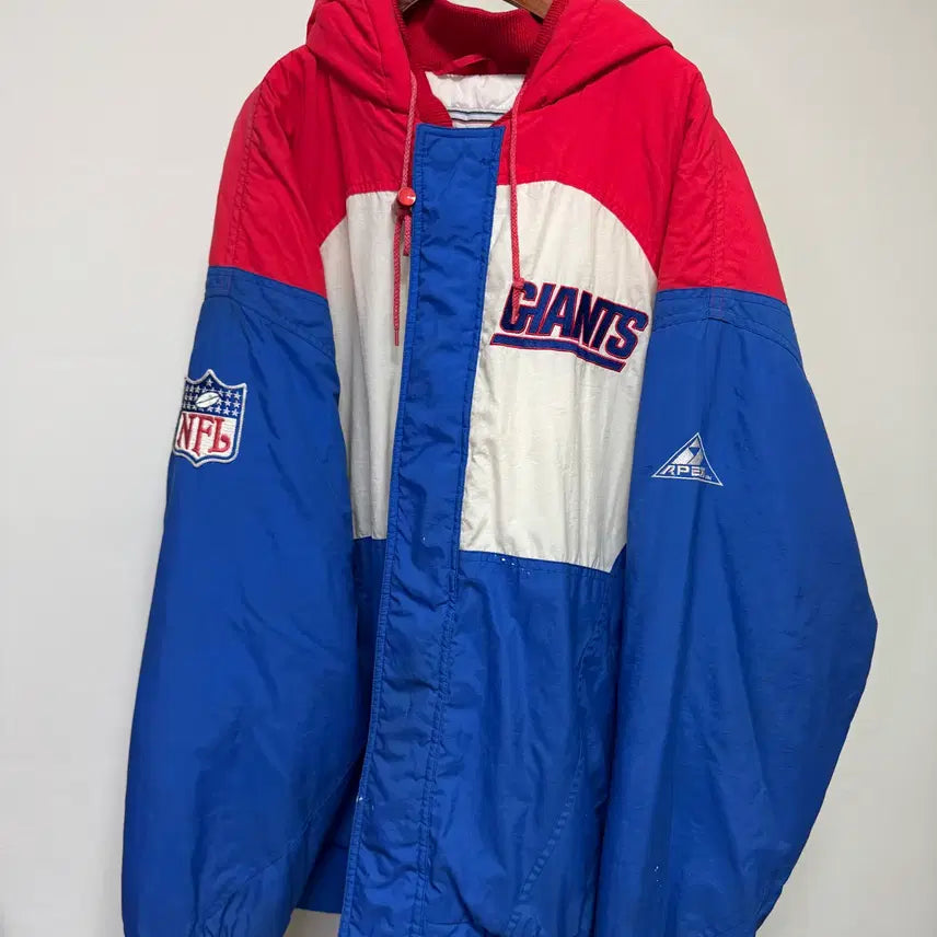 [BUNJANG] Apex One 90s NFL New York Giants Old School Puffer Padding Jacket XL / 에이펙스원 90's NFL 뉴욕 자이언츠 올드스쿨 푸퍼 패딩 자켓 XL