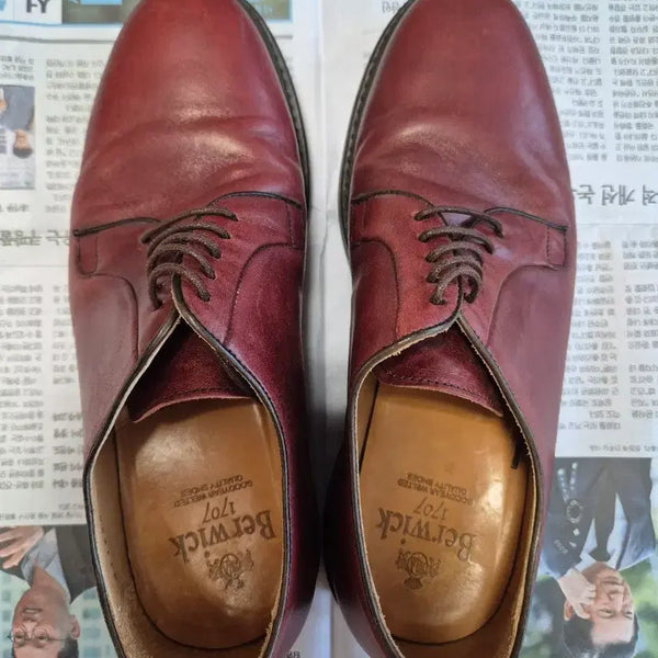 [BUNJANG] Berwick 4406 Derby Shoes Burgundy Size 7 / 버윅 4406 더비슈즈버건디7사이즈