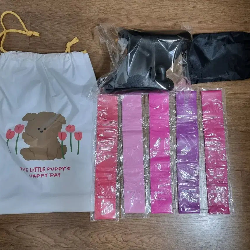 [BUNJANG] Home Training Resistance Band Set with Leg Corrector / (새상품 일괄) 홈트 운동 밴드 세트 , 다리교정기