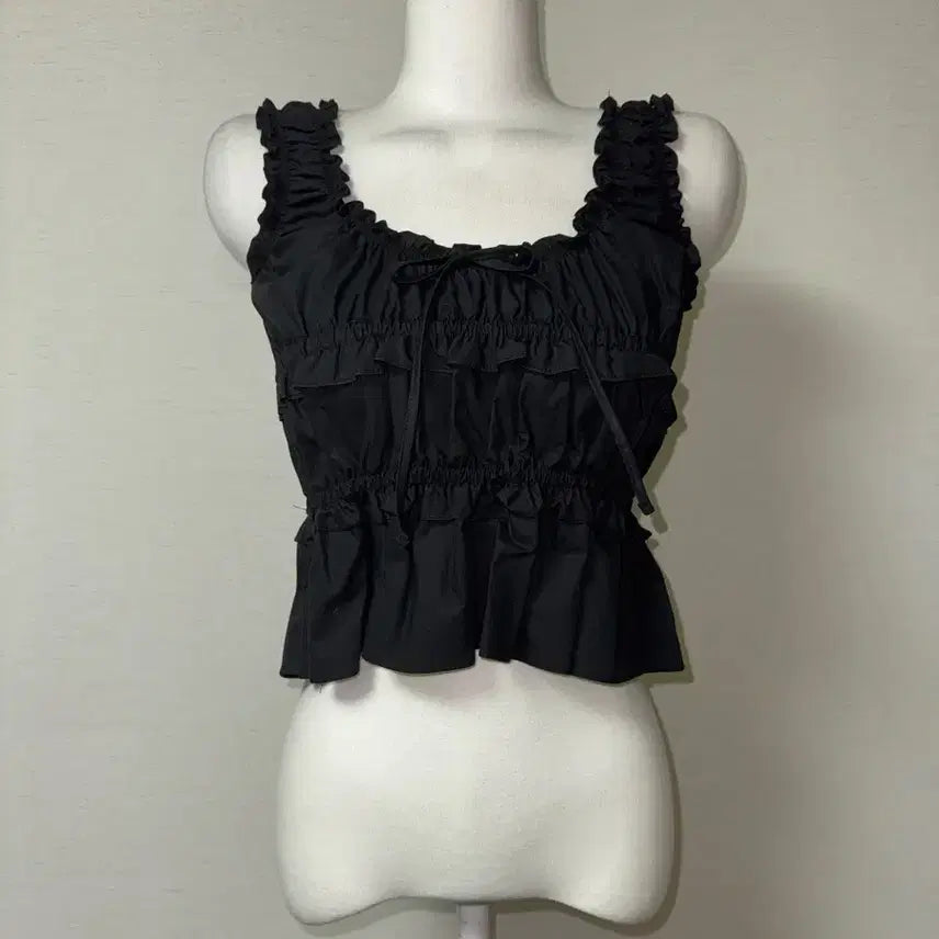 [BUNJANG] Shirring Blouse Top / 새상품) 셔링 블라우스 탑