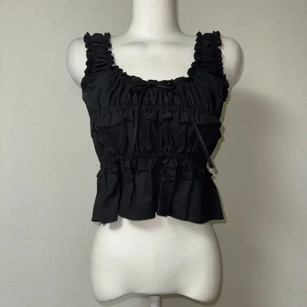 [BUNJANG] Shirring Blouse Top / 새상품) 셔링 블라우스 탑