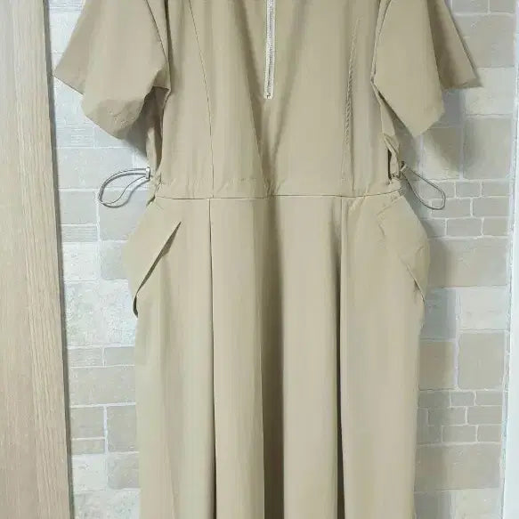 [BUNJANG] Women's Collar Zip Dress / 여성 카라지퍼원피스(새옷)