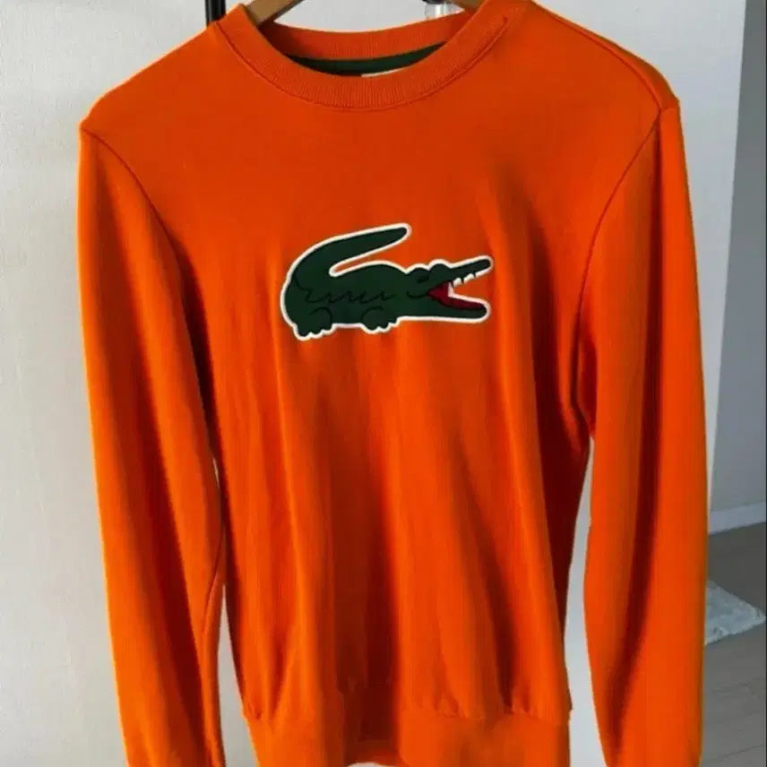 [BUNJANG] Lacoste Sweatshirt Orange / 라코스테 맨투맨 오렌지