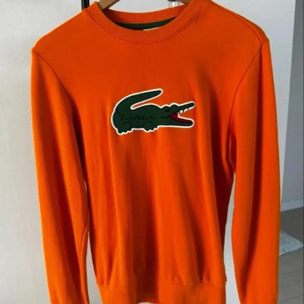 [BUNJANG] Lacoste Sweatshirt Orange / 라코스테 맨투맨 오렌지