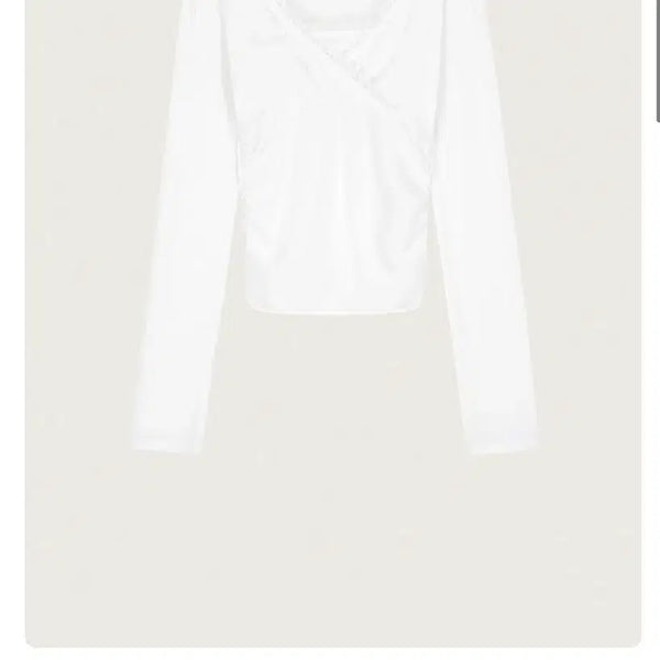 [BUNJANG] Clissier Vivian Ballet Lace Top White / (텍O,새상품)클리시어 비비안 발레 레이스 탑 화이트