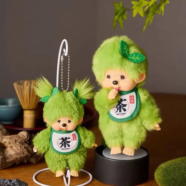 [BUNJANG] Monchhichi Matcha Green Tea Keychain Doll Set / 몬치치 신상 말차 녹차 키링 인형 세트
