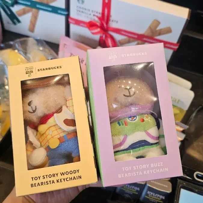 [BUNJANG] Starbucks Toy Story Woody Buzz Bearista Keyring Doll / 스타벅스 토이스토리 우디 버즈 베어리스타 키링 인형