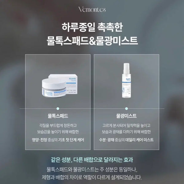 [BUNJANG] Shopbong Bemontes Water Tox Pad & Glow Mist Set / 샵봉 베몽테스 물톡스패드 물광미스트