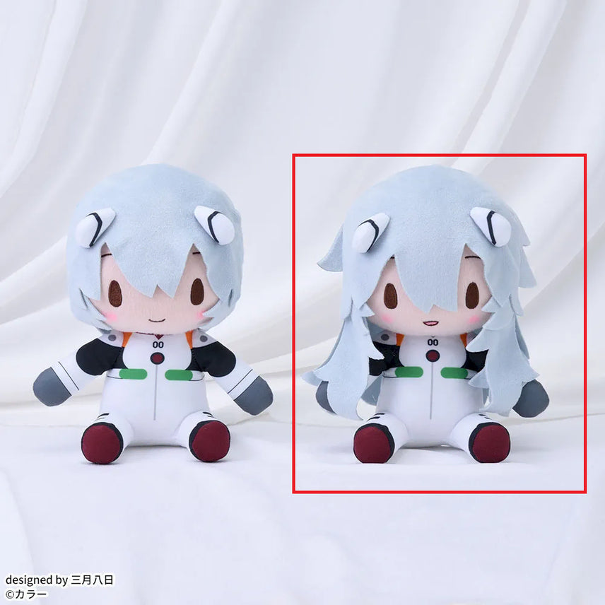 [BUNJANG] Evangelion Rei Ayanami Long Hair Fuwa Pucci Plush (22cm) / 미개봉) 에반게리온 후와푸치 레이(장발) 인형 약 22cm