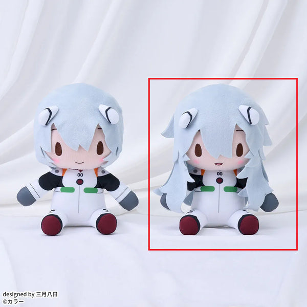 [BUNJANG] Evangelion Rei Ayanami Long Hair Fuwa Pucci Plush (22cm) / 미개봉) 에반게리온 후와푸치 레이(장발) 인형 약 22cm