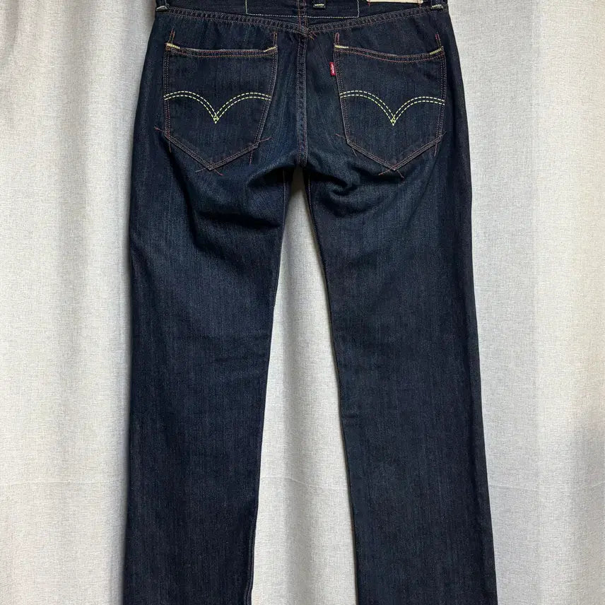[BUNJANG] Levi's 504 Regular Straight Denim Pants Indigo W30 / 리바이스 504 레귤러 스트레이트 데님팬츠 진청 인디고 W30