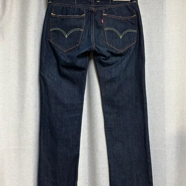 [BUNJANG] Levi's 504 Regular Straight Denim Pants Indigo W30 / 리바이스 504 레귤러 스트레이트 데님팬츠 진청 인디고 W30