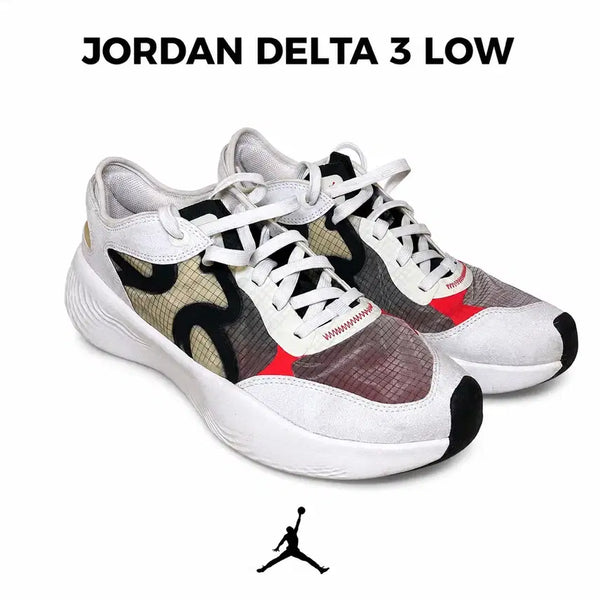[BUNJANG] Jordan Delta 3 Low White/Black/Beige/Infrared Sneakers (280) / 조던 델타 3 로우 280
