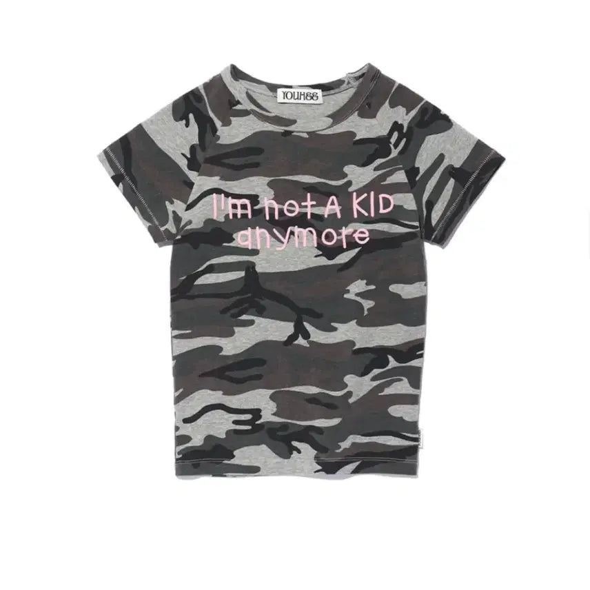 [BUNJANG] YOOHEE Camo Lettering T-Shirt / 유희 카모 레터링 티셔츠