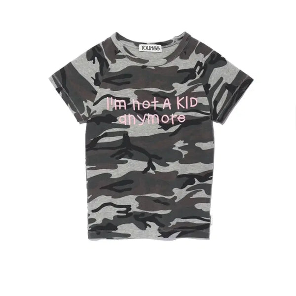[BUNJANG] YOOHEE Camo Lettering T-Shirt / 유희 카모 레터링 티셔츠