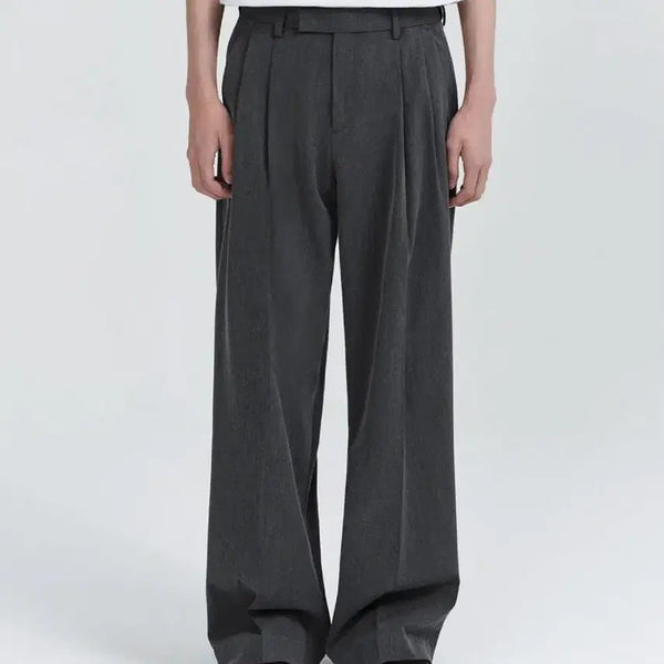 [BUNJANG] Muttendards Super Wide Hidden Banding Slacks Medium Grey / 새상품) 무탠다드 슈퍼 와이드 히든 밴딩 슬랙스 미디엄 그레이