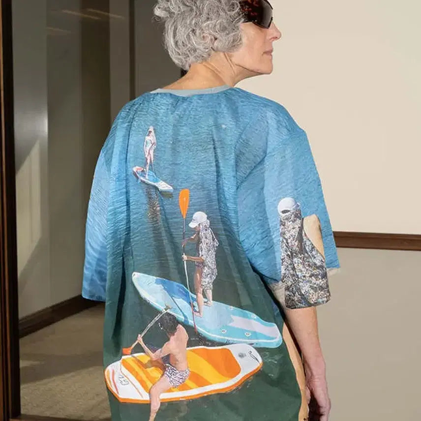 [BUNJANG] Bless Holiday Paddleboard T-Shirt / (새상품)[L] Bless 블레스 No81 홀리데이 패들보드 티셔츠