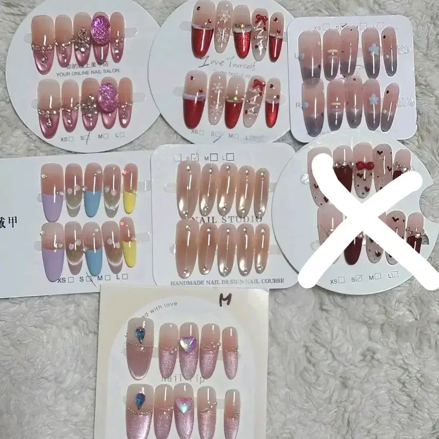 [BUNJANG] High-Quality Handmade Nail Tips - Long Length (3cm+) / 고퀄 수제네일팁  롱롱팁(3센치이상)