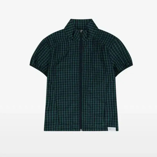[BUNJANG] DUO Mio CHECK PUFFED ZIP-UP / 뚜오미오 CHECK PUFFED ZIP-UP