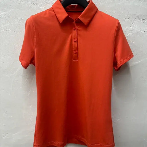 [BUNJANG] Under Armour Women's Orange Performance Short Sleeve Polo T-Shirt - Size M / 언더아머 여 카라티 주황색/기능성/반팔 M