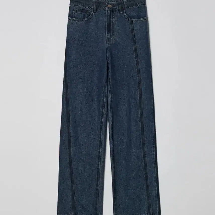 [BUNJANG] Diagonal Denim Pants Blue Size S / 다이애그널 데님 팬츠 블루 S 사이즈 (새상품, 택O)