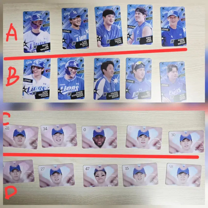 [BUNJANG] Samsung Lions Photocard Set / 삼성라이온즈 포토카드 판매