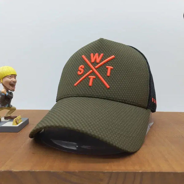 [BUNJANG] WATTS Mesh Snapback Hat Khaki / 스트릿 메쉬 스냅백 모자 WATTS 와츠 카키
