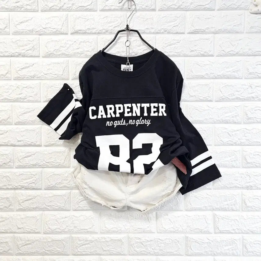 [BUNJANG] Carpenter 82 Lettering T-Shirt Black Size S / 카펜터 82 티셔츠