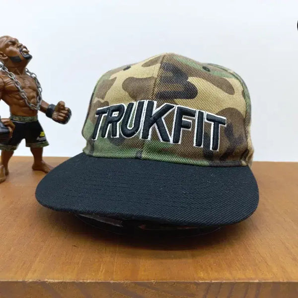 [BUNJANG] TRUKFIT Camo Black Snapback Hat / 트럭핏 힙합 모자 TRUKFIT 스냅백 모자 카모 블랙