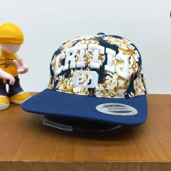 [BUNJANG] Critic Floral Multi Navy Snapback Hat / 스냅백 모자 사이트 크리틱 CRITIC 플로랄 멀티 네이비
