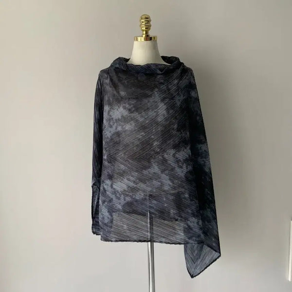 [BUNJANG] Tie-Dye Asymmetrical Hem Blouse / [55] 타이다이 패턴 비대칭 블라우스