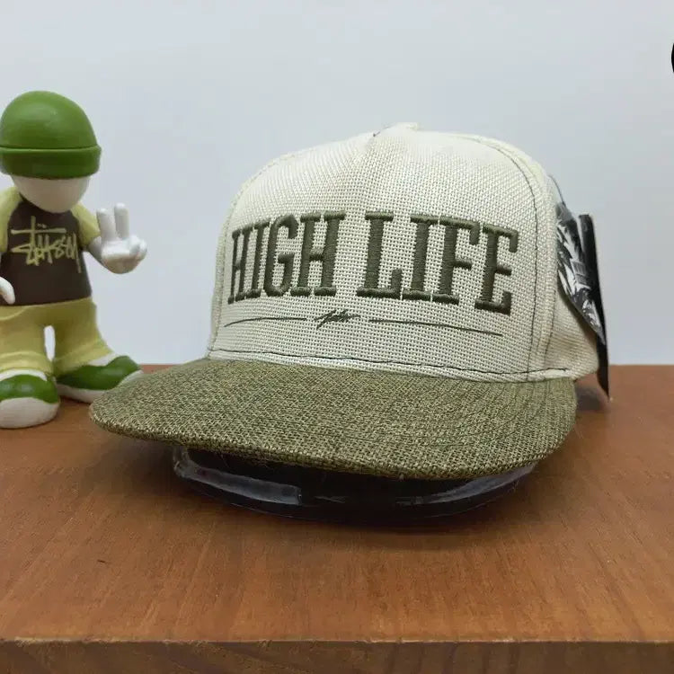 [BUNJANG] JSLV High Life Snapback Hat / [새상품]힙합 스냅백 모자 JSLV HIGH LIFE 크림 올리브