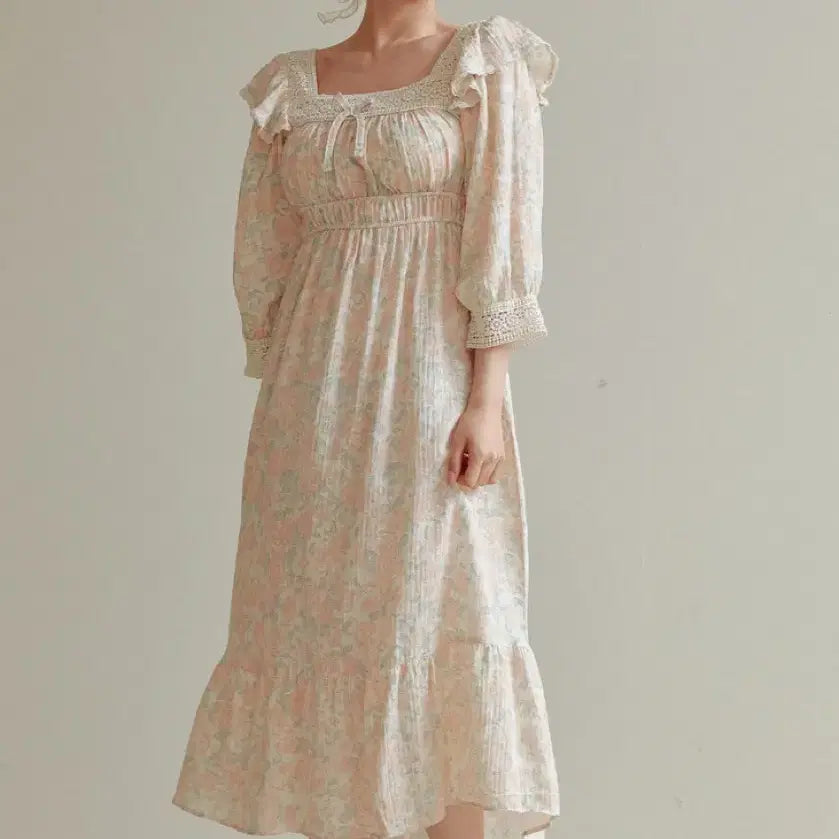[BUNJANG] LUNAROUGE Orozu Yoru Double Gauze Cotton Dress Pajamas / 루나루즈 오로즈 요루 이중거즈면 원피스 잠옷