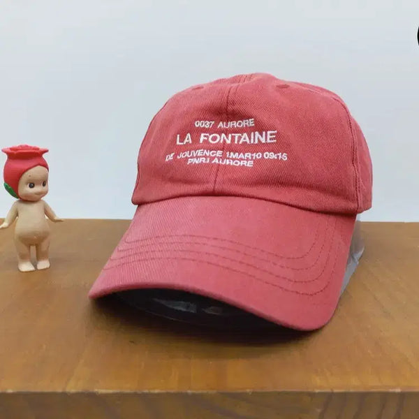 [BUNJANG] BROSS LA FONTAINE Pink Daily Hat / BROSS 브로스 데일리 모자 LA FONTAINE 핑크