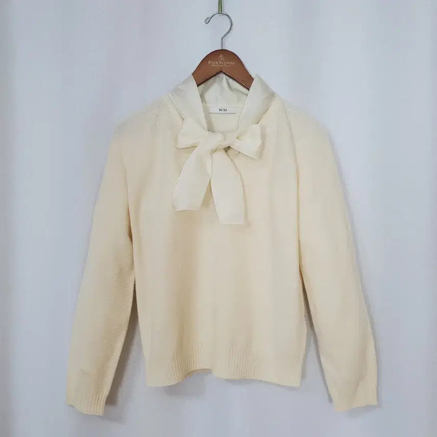 [BUNJANG] SJSJ Wool Knit Cream Ivory / (새제품)한섬 SJSJ 니트 66 2024년식