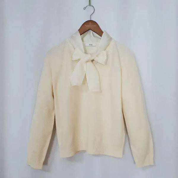 [BUNJANG] SJSJ Wool Knit Cream Ivory / (새제품)한섬 SJSJ 니트 66 2024년식