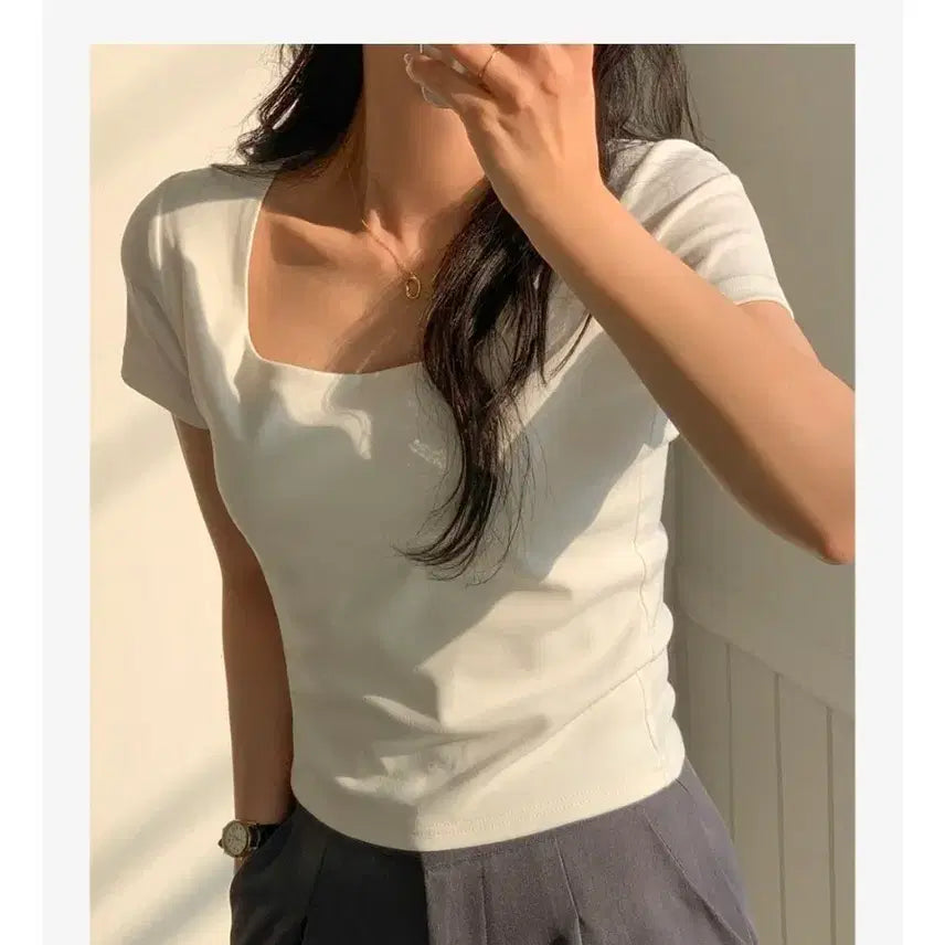 [BUNJANG] Diamant Short Sleeve T-Shirt / 디어먼트 반팔 에이블리 새상품