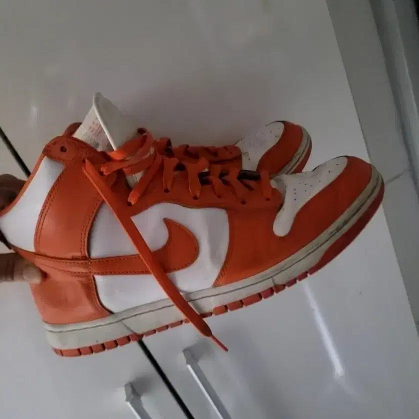 [BUNJANG] Nike Dunk High Orange White / 나이키 덩크 하이 오렌지 화이트