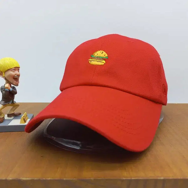 [BUNJANG] Hatson Smith Bridge Red Snapback Cap / [새상품]햄버거 모자 햇츠온 스냅백 스미스 브릿지 레드