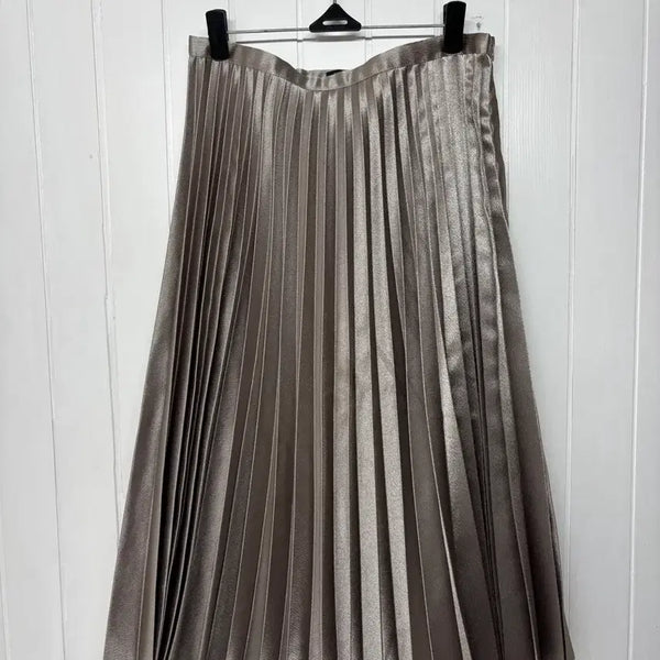 [BUNJANG] Banana Republic Champagne Metallic Pleated Skirt Size 4 / 바나나리퍼블릭 샴페인 메탈릭 플리츠 스커트 4사이즈(26-27인치)자
