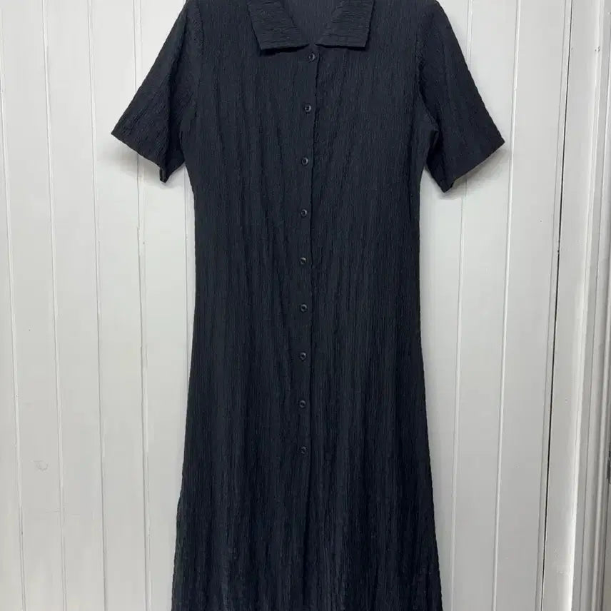 [BUNJANG] ab.f.z Pleated Texture Summer Shirt Dress / ab.f.z 플리츠 텍스처 여름셔츠 원피스 85-90(55-마른66 추천