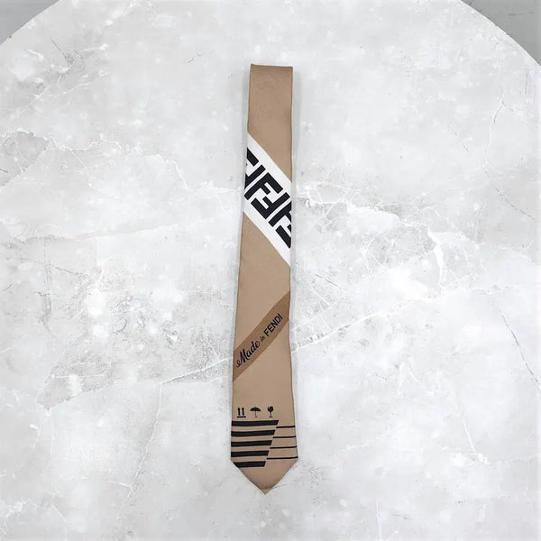 [BUNJANG] Fendi FF Silk Monogram Tie / 펜디 FF 실크 모노그램 넥타이
