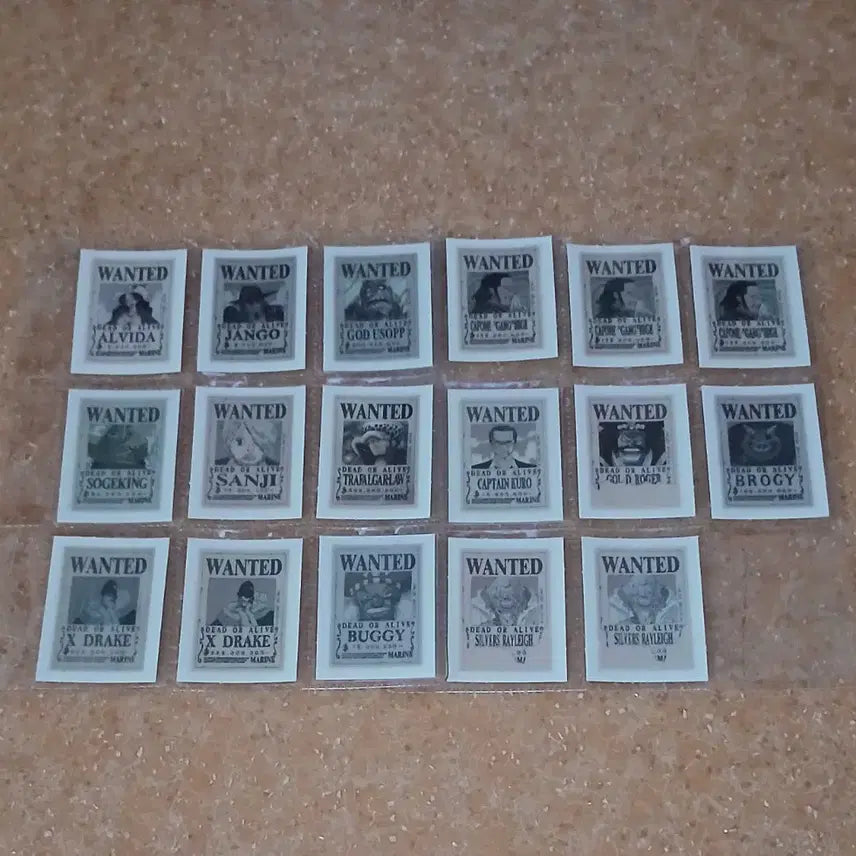 [BUNJANG] One Piece Wanted Poster Sticker (Tteubuseal) / 원피스 현상수배 띠부씰 1개 선택 현상금 스티커 원티드 홈플러스띠부씰