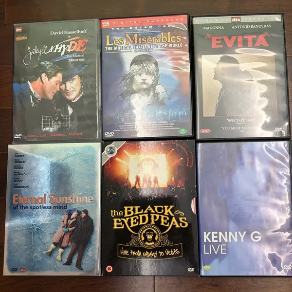 [BUNJANG] Musical and Concert DVD Collection (6 Discs) / 뮤지컬/콘서트 DVD 모음(6종)
