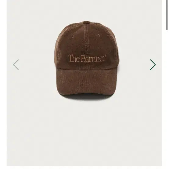 [BUNJANG] The Barnet Corduroy Logo Ball Cap Brown / 더바넷 코듀로이 로고 볼캡 브라운(단종 상태 좋음)