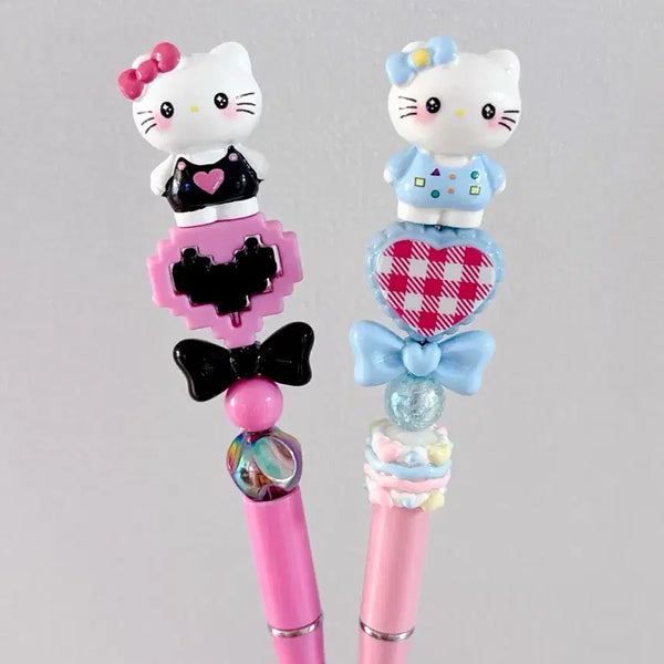 [BUNJANG] Hello Kitty Handmade Figure Ballpoint Pen / 헬로키티 수제볼펜 키티볼꾸 피규어볼펜 다꾸 키티미니피규어