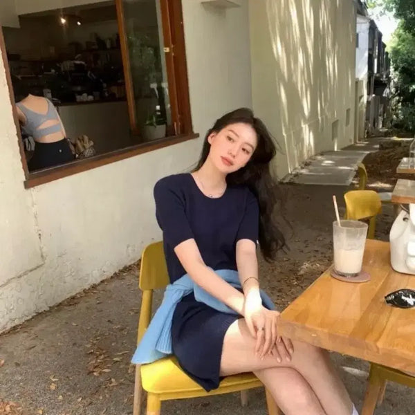[BUNJANG] Le Plain Navy Dress (New) / 르플레인 네이비원피스(새상품)
