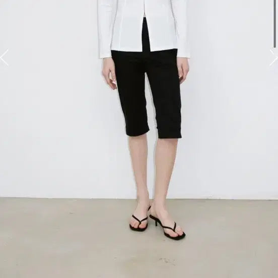 [BUNJANG] Monoha Capri Pants Black Size 1 / 모노하 카프리팬츠 /블랙 1사이즈